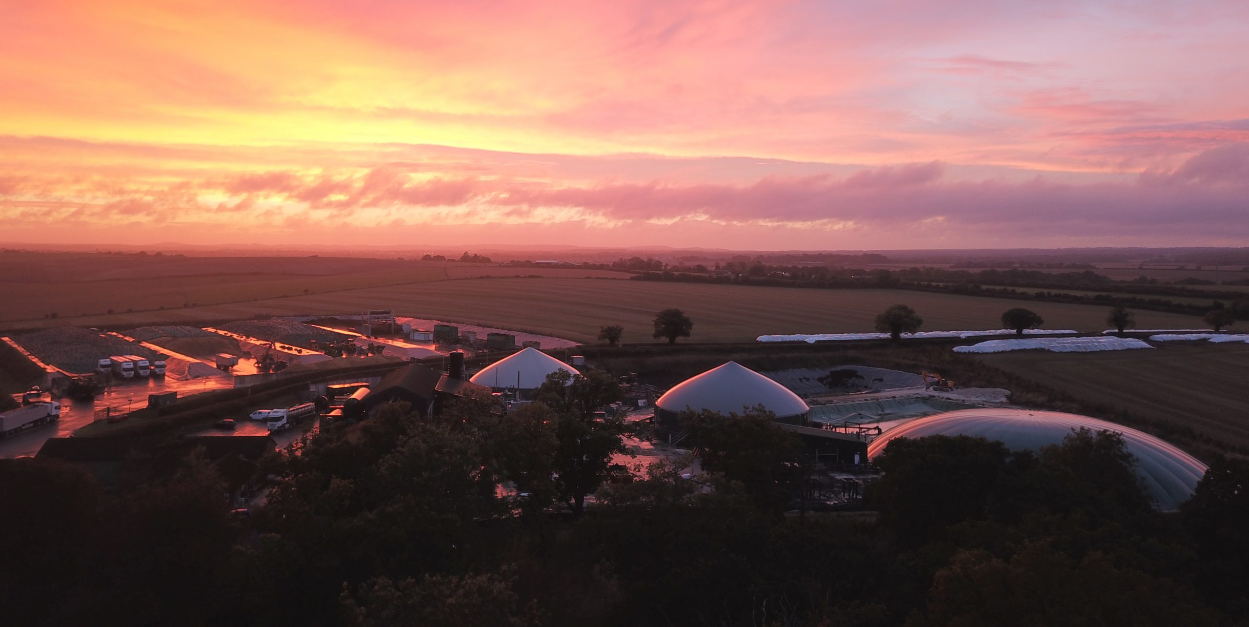 Aerial view of Apsley Farms Hampshire facility